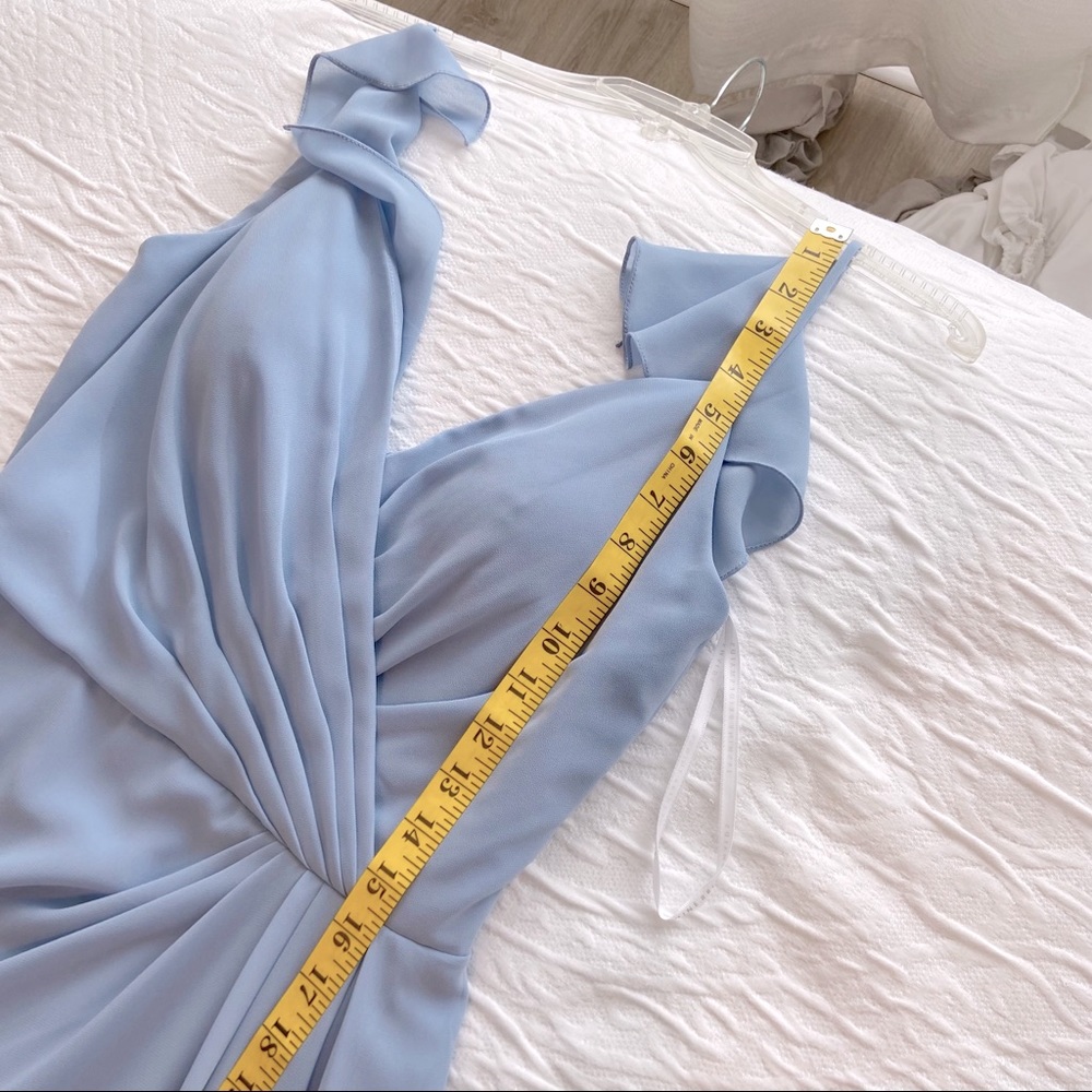 Blue Flutterback Dress - Picture 9 of 14